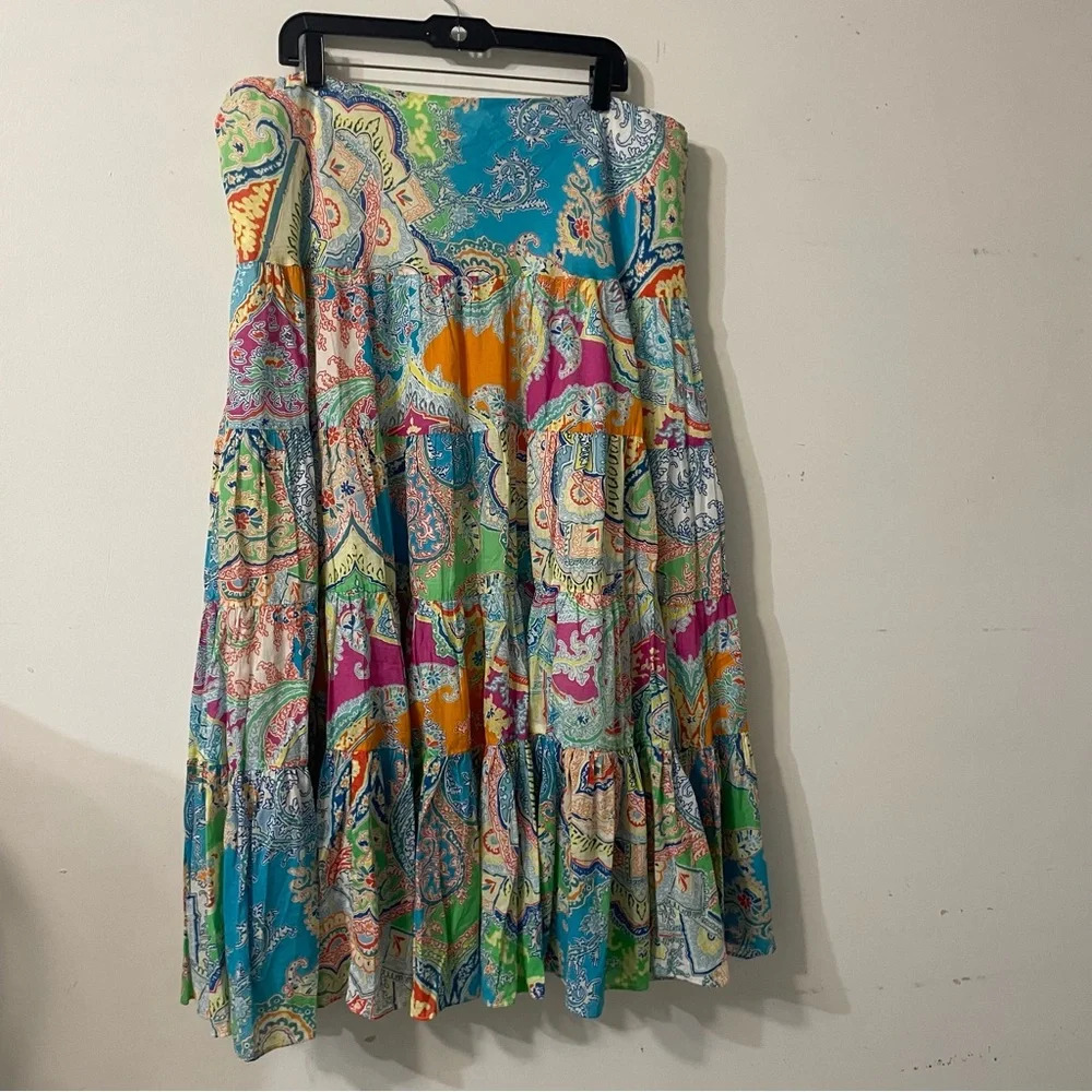 Colorful Paisley Print Women's Skirt